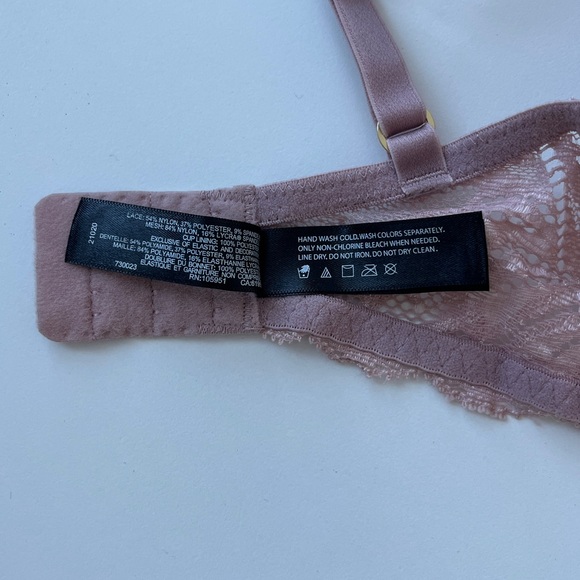 Natori Feathers Plunge T-Shirt Bra Purple 30DD - Picture 4 of 5